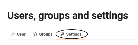 Abrir la configuración