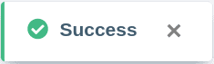Mensagem de sucesso para notificações de e-mail com sucesso de cancelamento de inscrição