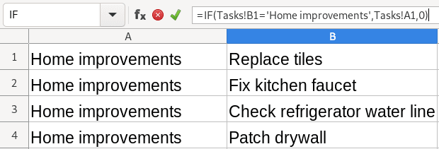 Referencia a otro conjunto de datos en Excel