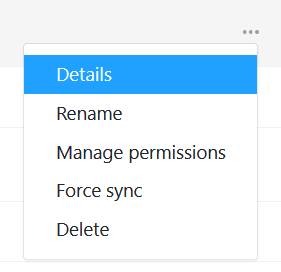 Detalles de un conjunto de datos común