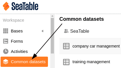 Gestión de un conjunto de datos compartidos