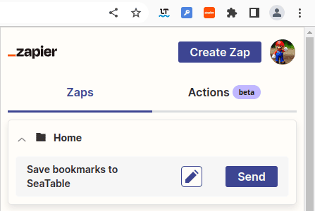 Conectar la extensión del navegador con Zap