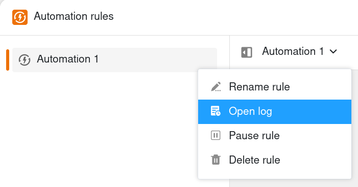 Ausführungslog anzeigen