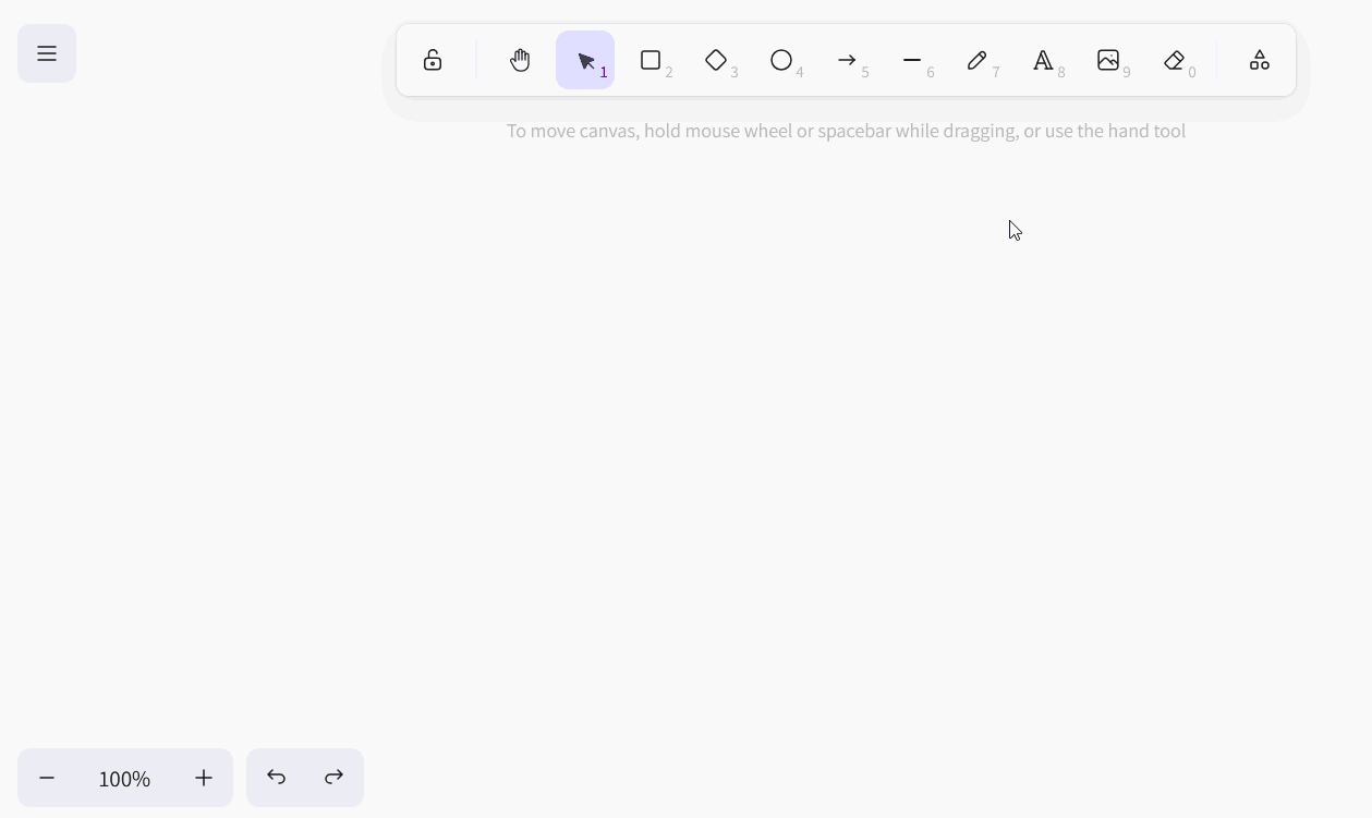 Drawing tool in the whiteboard plugin