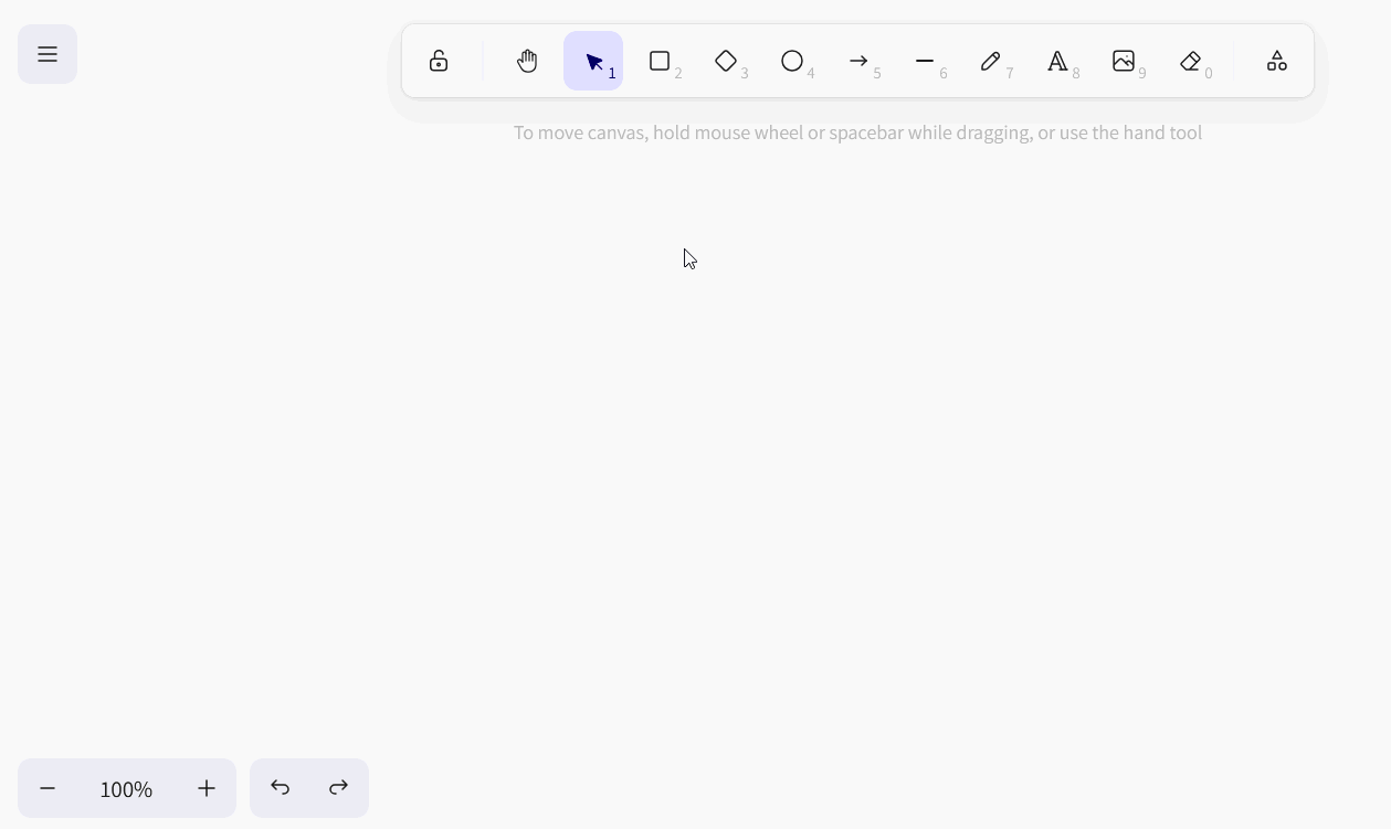 Rectangle, rhombus, ellipse, arrow and line in the whiteboard plugin