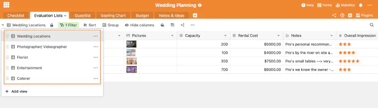 Wedding planning