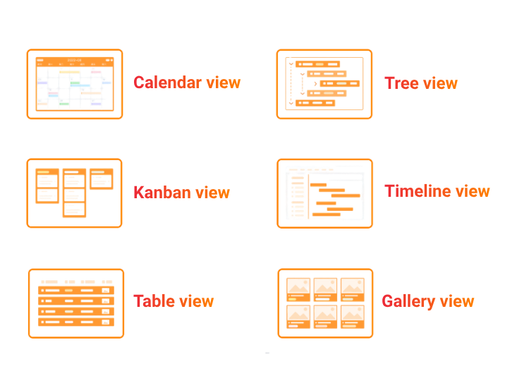С SeaTable, альтернативой HubSpot, вы всегда будете иметь полный обзор ситуации благодаря различным видам данных