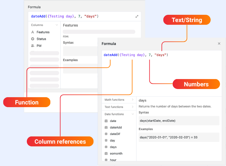 Éditeur de formules SeaTable et statistiques pour les analyses informatiques