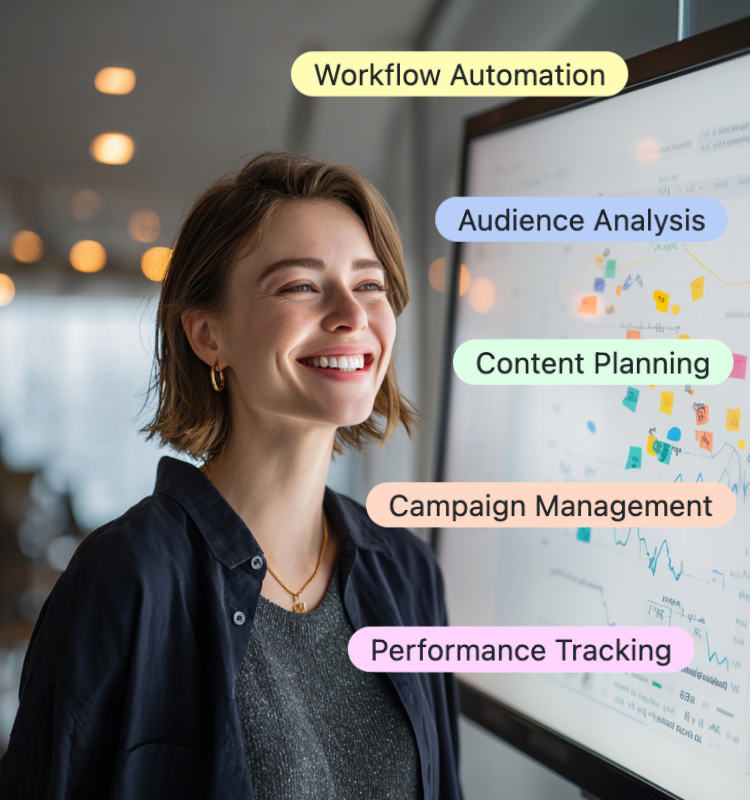 SeaTable marketing dashboard for campaign planning and performance analysis