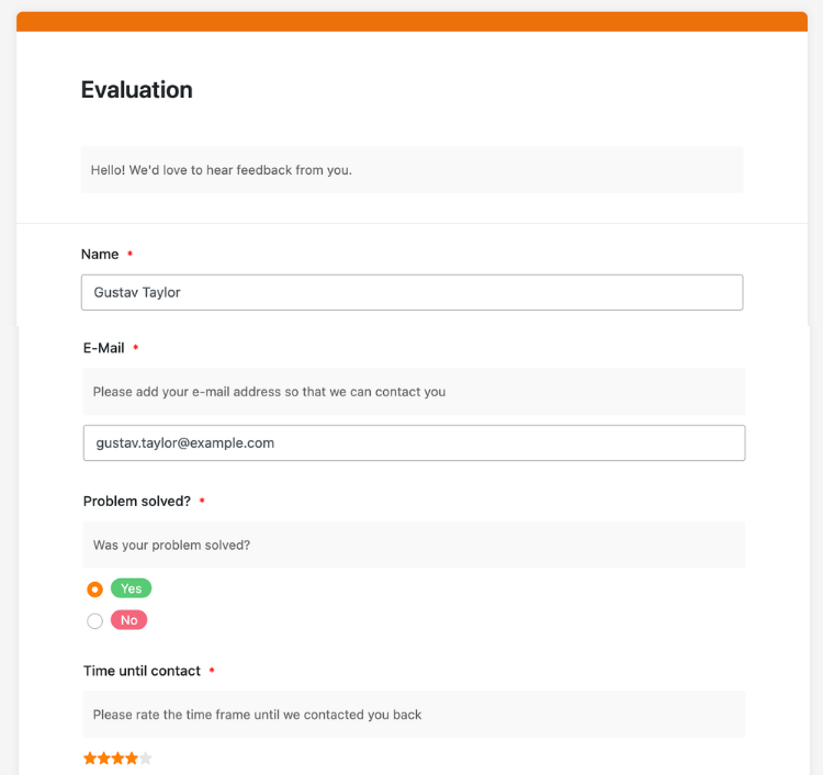 Système de tickets SeaTable pour le traitement des demandes d'assistance, des SLA et la classification assistée par IA.