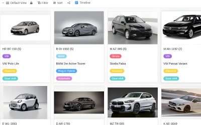 Plantilla de gestión de procesos gestión de flotas