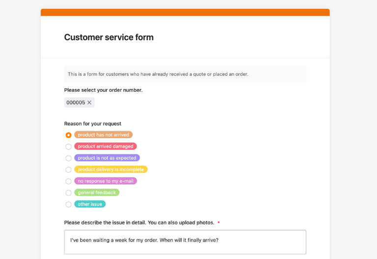 Форма обратной связи с клиентами, интегрированная в CRM
