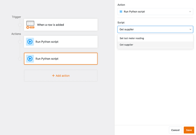Редактор автоматизации с функцией перетаскивания для оптимизации обработки данных в Монитор энергопотребления