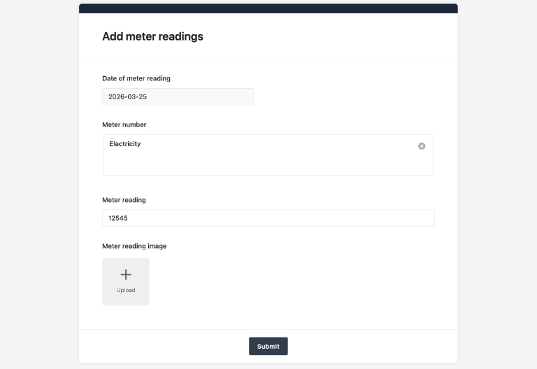Простой ввод показаний счетчиков с помощью формы в Монитор энергопотребления.