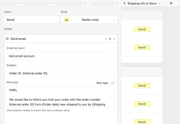 Goods Out with Automatic Status Updates and Shipping Notifications in the Supply Chain Management Tool