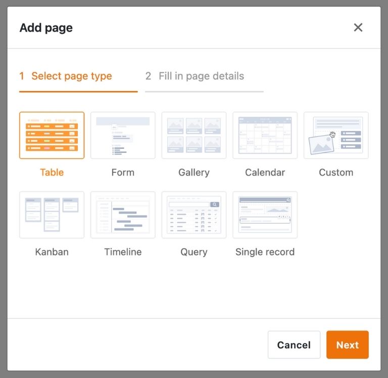 App view of a SWOT dashboard with different pages for management, projects, and marketing