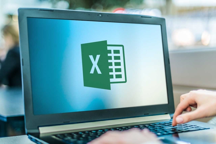 Employee uses free Excel template for staff planning.