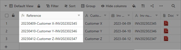 SeaTable 3.5 - First column supports formulas
