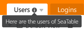 New table description function