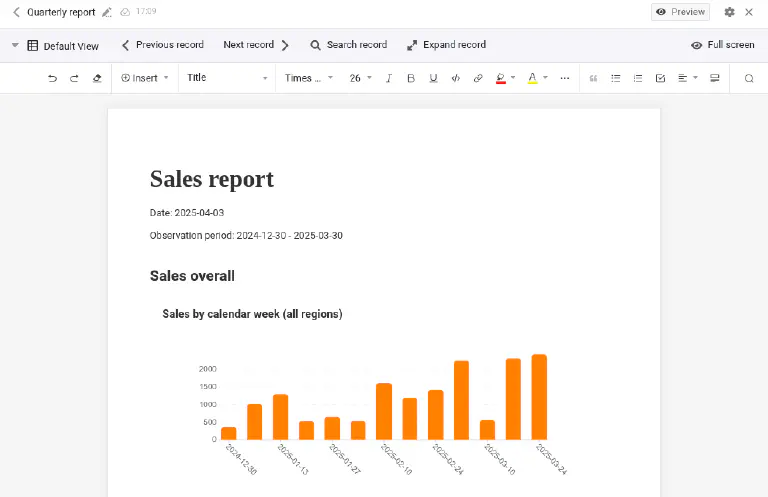 The new report design plugin