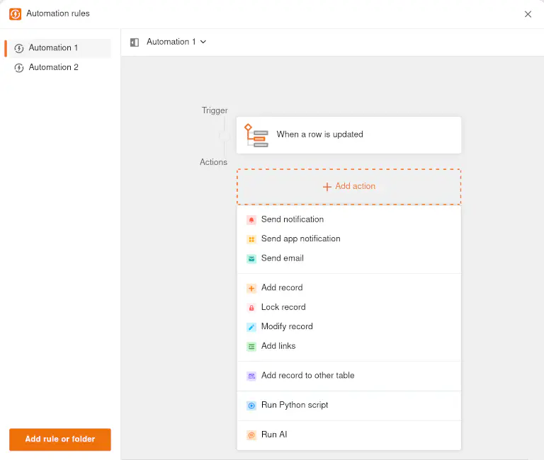 Redesigned automation editor