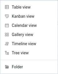 Nuevos tipos de vista