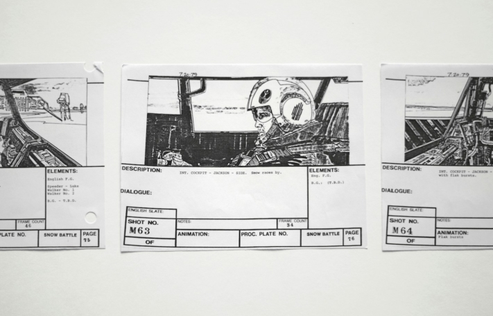 Visuelle Planung für einen Film