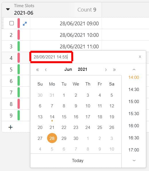 How to enter an exact time at your time slots for your appointment booking system.