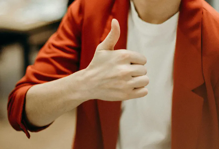 Unpaid leave - A thumbs-up is shown