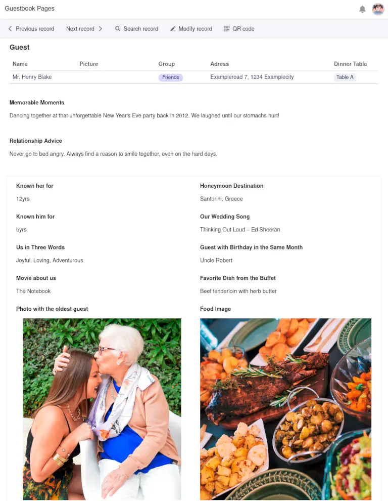 Digitales Gästebuch zur Hochzeit mit Ideen