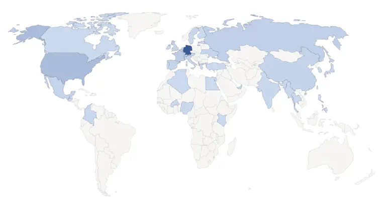 More traffic through international visitors