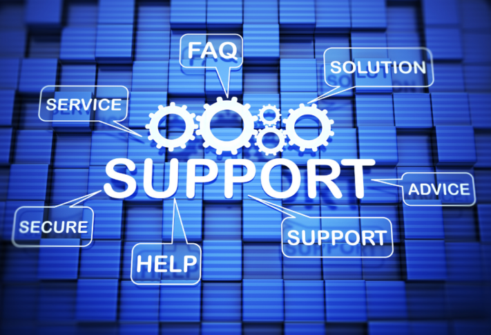 Customer support consists of several components.