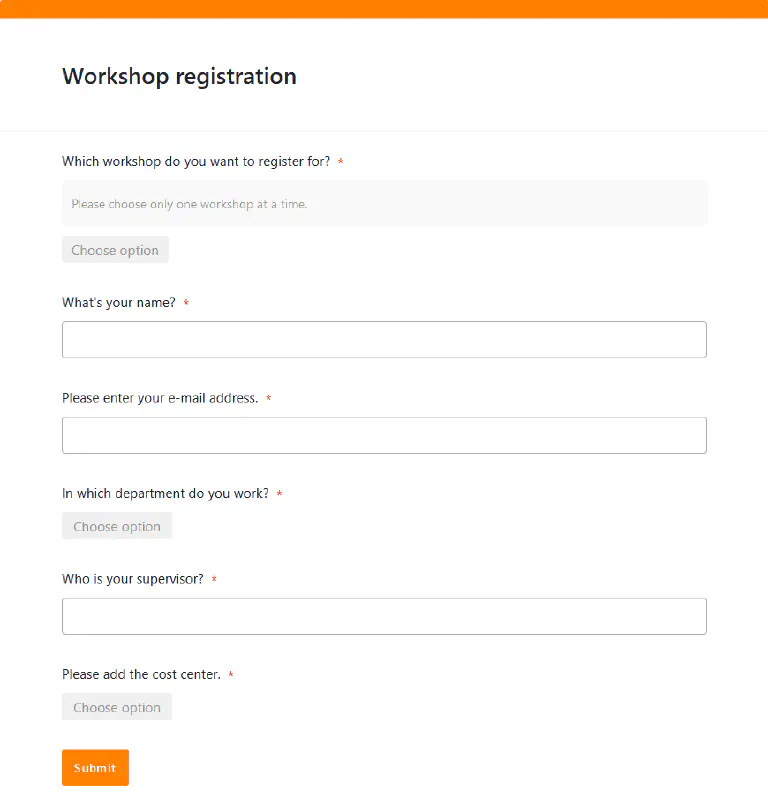 Inscription facile aux ateliers via le formulaire web