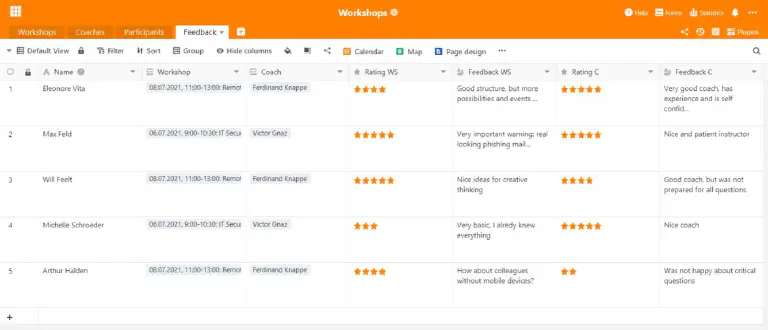 Utilisez le formulaire web de SeaTable pour recueillir les commentaires de vos employés